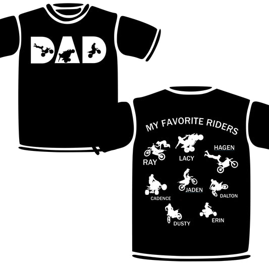 Fathers Day Custom Dirt Bike Shirt