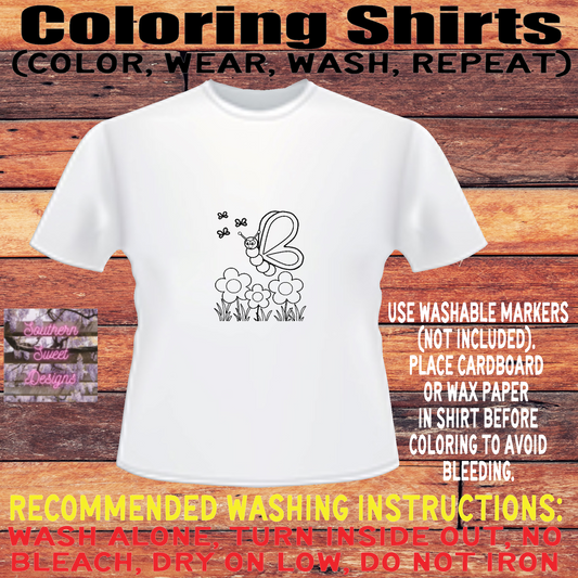 Kids Coloring Shirts