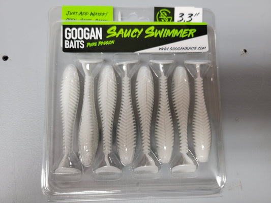 Googan 3.3" Saucy Swimmer White Pearl Shad