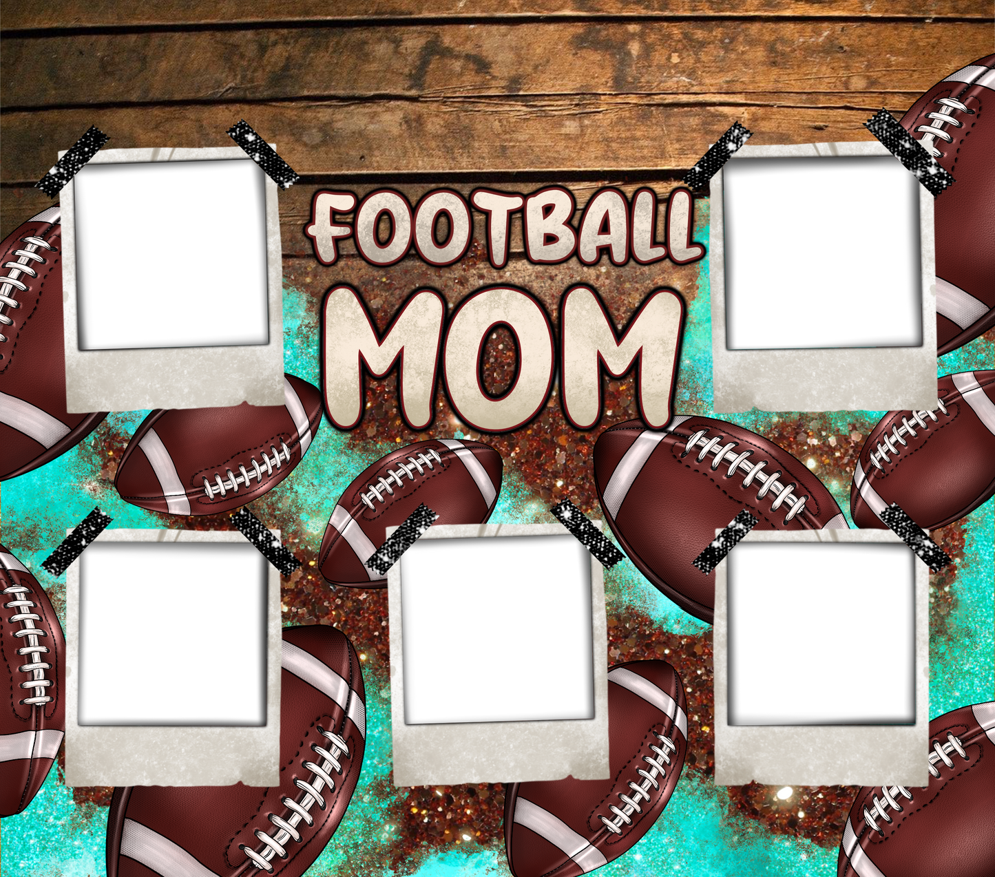 Customized 20 oz Tumbler Football Mom