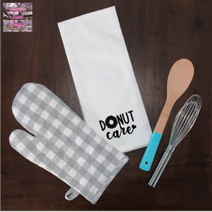 Donut Care Flour Sack Tea Towels