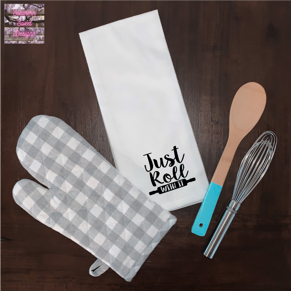 Just Roll With It Flour Sack Tea Towels